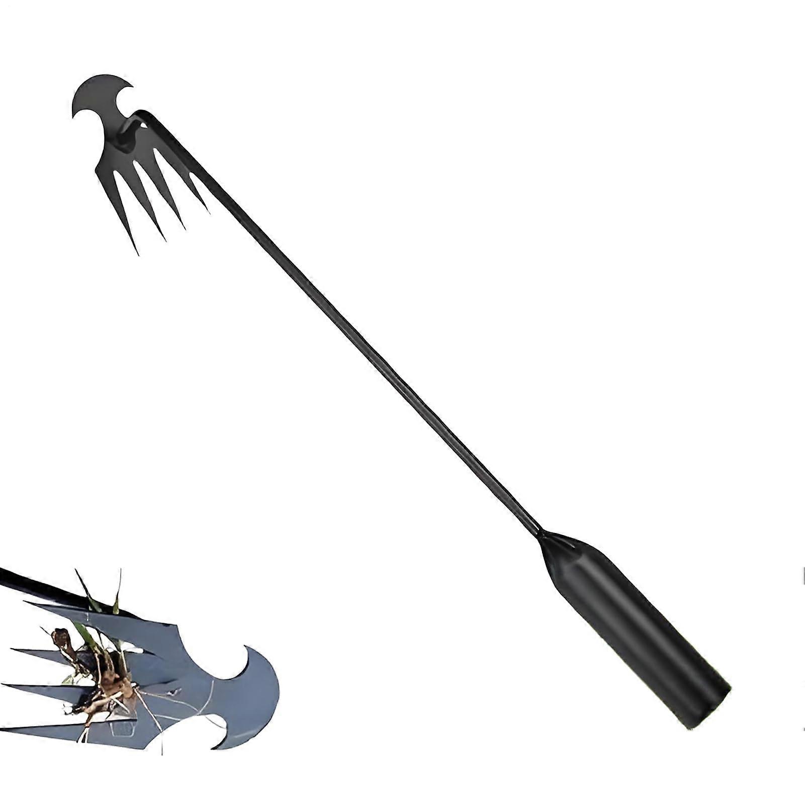 Weed Puller Tool with 4 Claws for Easy Root Removal in Vegetable and Flower Gardens (30 cm)