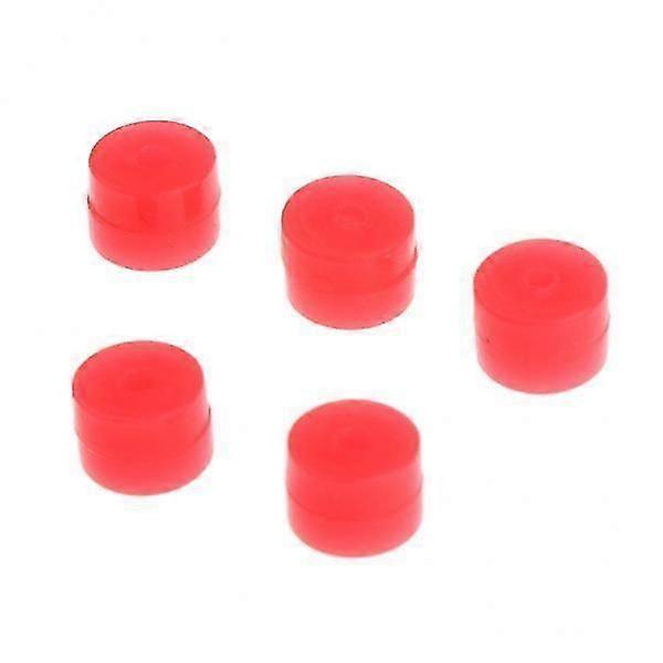 5x5pcs Archery Flexible Kisser Button Tie In Recurve Compound Bow String Red