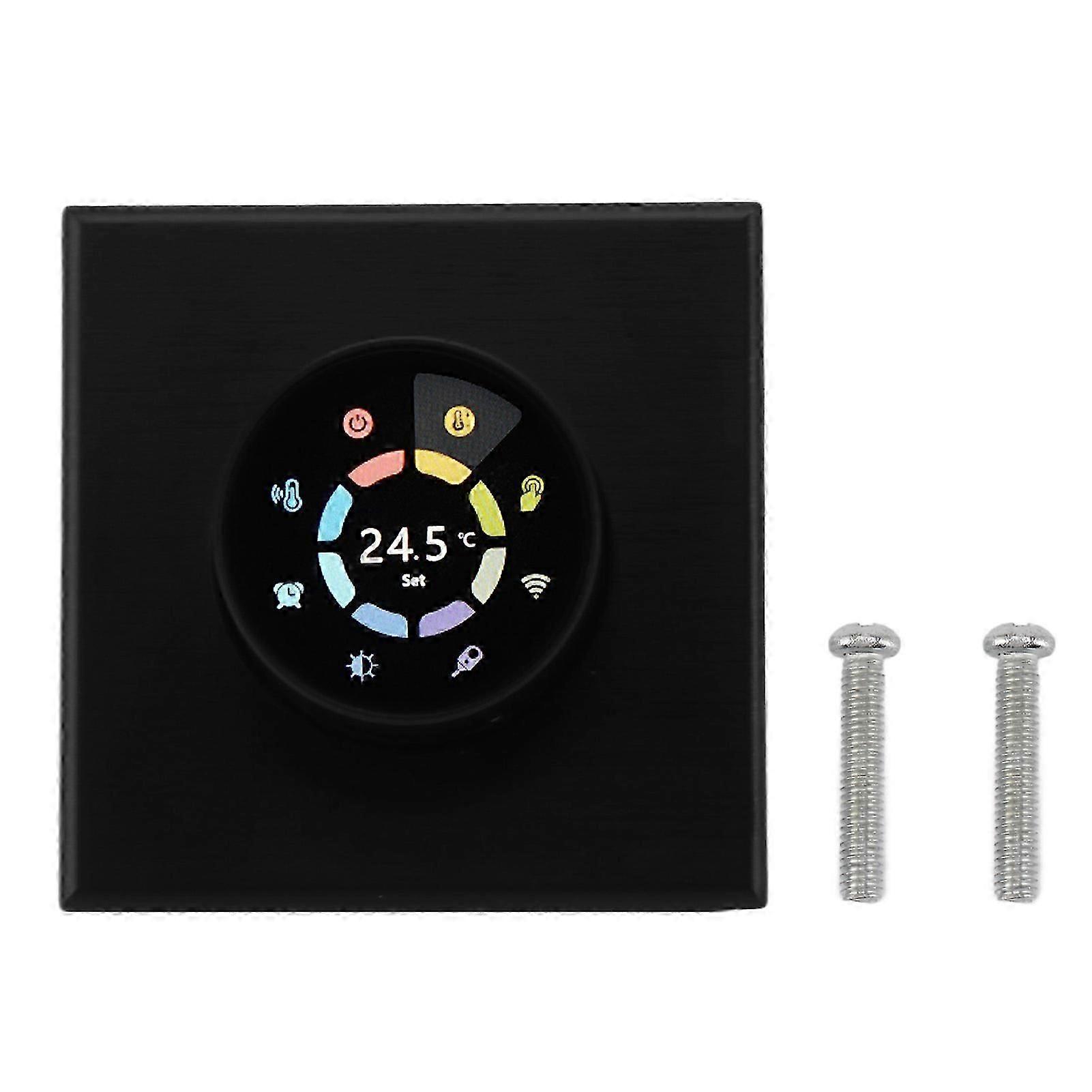 Smart Thermostat Black App Remote Control Timing Energy Saving High Temperature Protection Wifi Thermostat for Tuya AC95240V