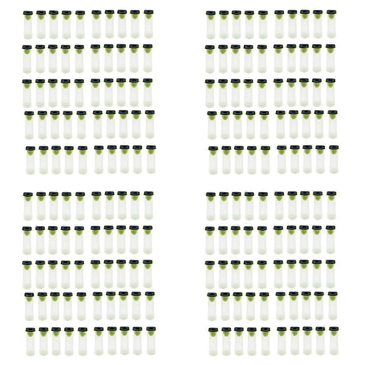 50 PCS Queen Bee Roller Cage - Plastic Beekeeping Queen Cup Kit