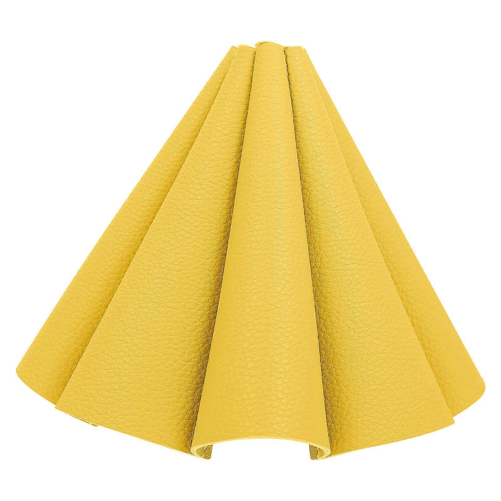 Lampshade Accessory Delicate Lampshade Craft Lamp Cover Adornment Dustproof Protect Lamp Yellow 15X15X12CM 1Pack