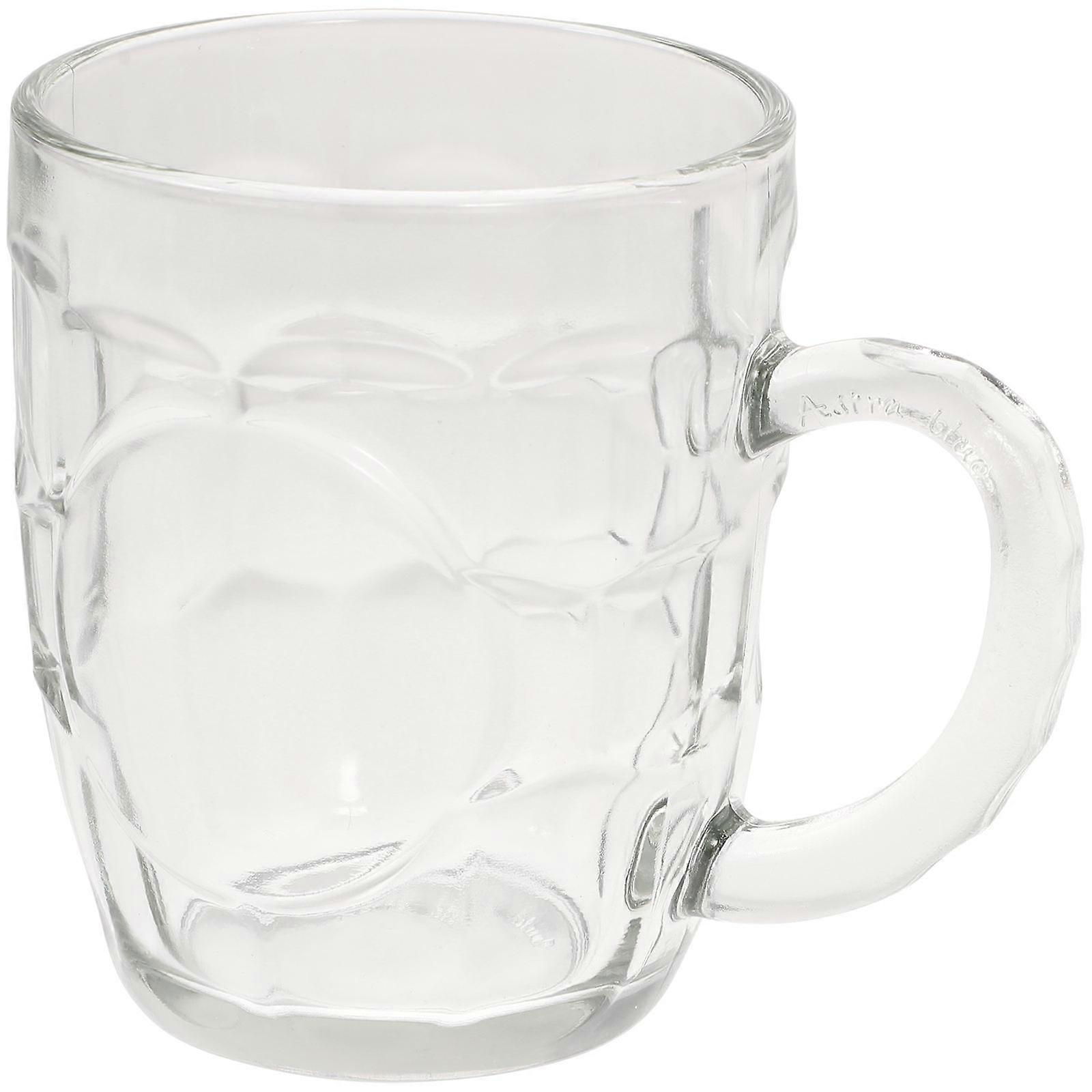 Glass Mugs Drinking Mugs With Handles Beer Mug For Home Decor 260ml Tall Modern 1Pack