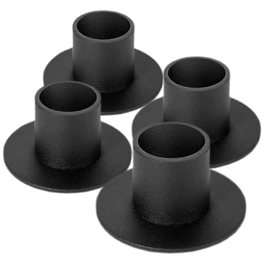 Retro Candlestick Holder Iron Candlestick For Study Room 4Pcs