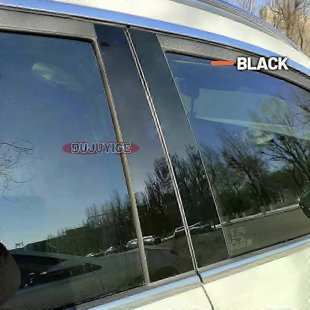 Bright black carbon fiber door and window B C Pillar sticker suitable Fit For Mercury Milan Fit For d Fusion 2010-2012 2011