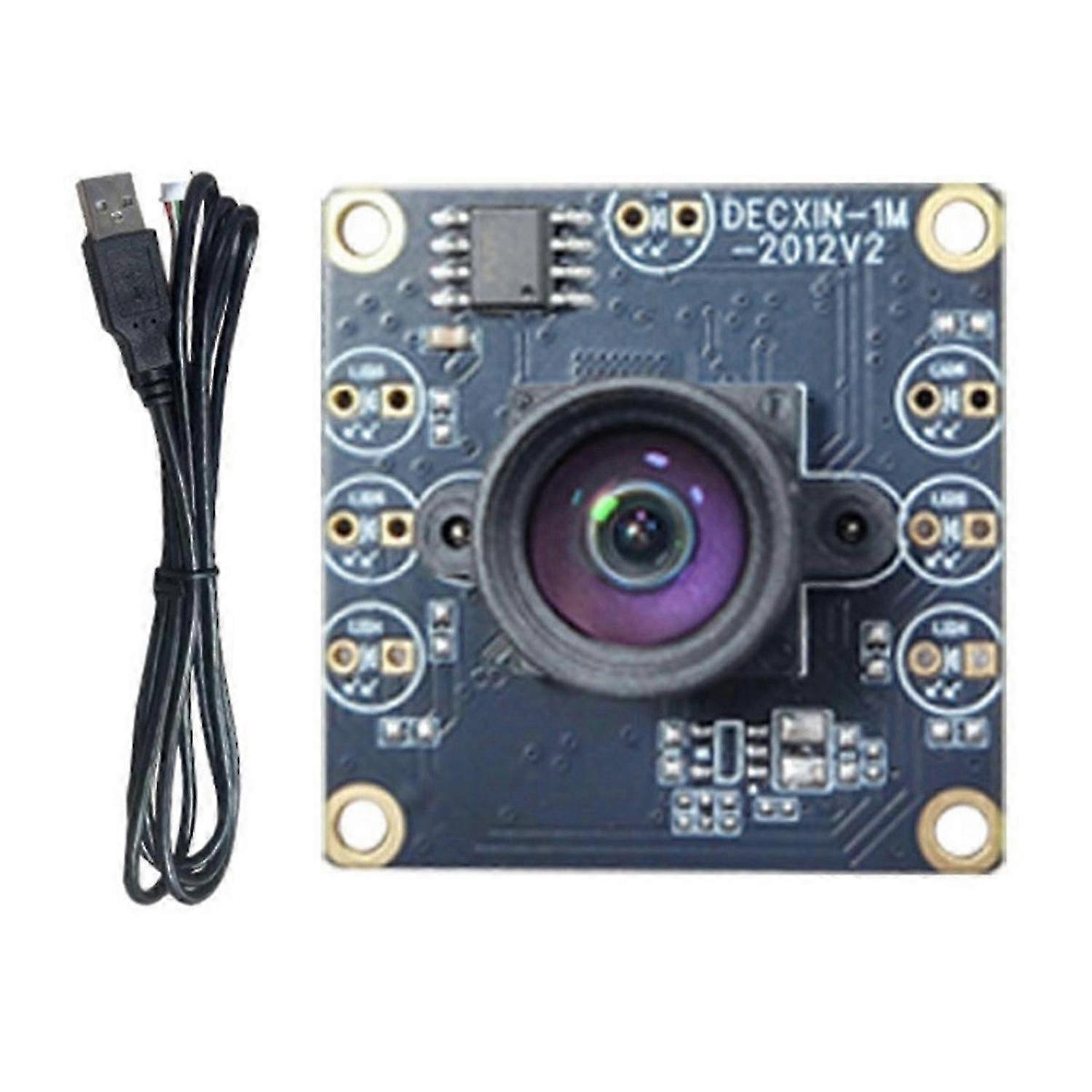 7PCS 100 Degree Camera Module 1MP OV9732 1280x720 USB Free Driver Manual Focus with 2 Meter Cable fo