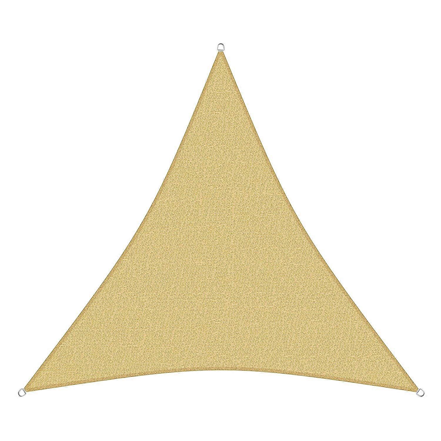Sunprotect Professional Triangular Awning, Wind and Water Permeable, beige 2.5 x 2.5 x 2.5 m