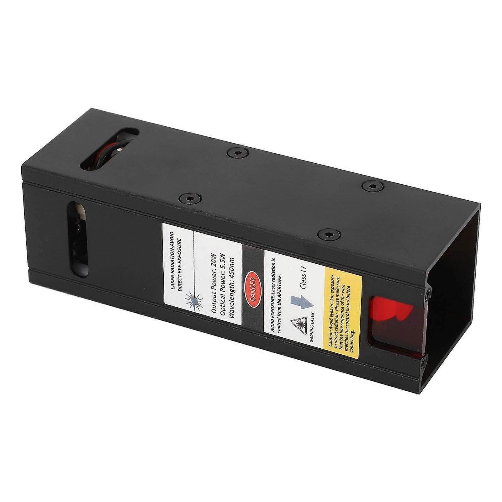 Laser Module 12V 450nm 20W Laser Cutting Module CNC Laser Engraving Tool for Metal PVC