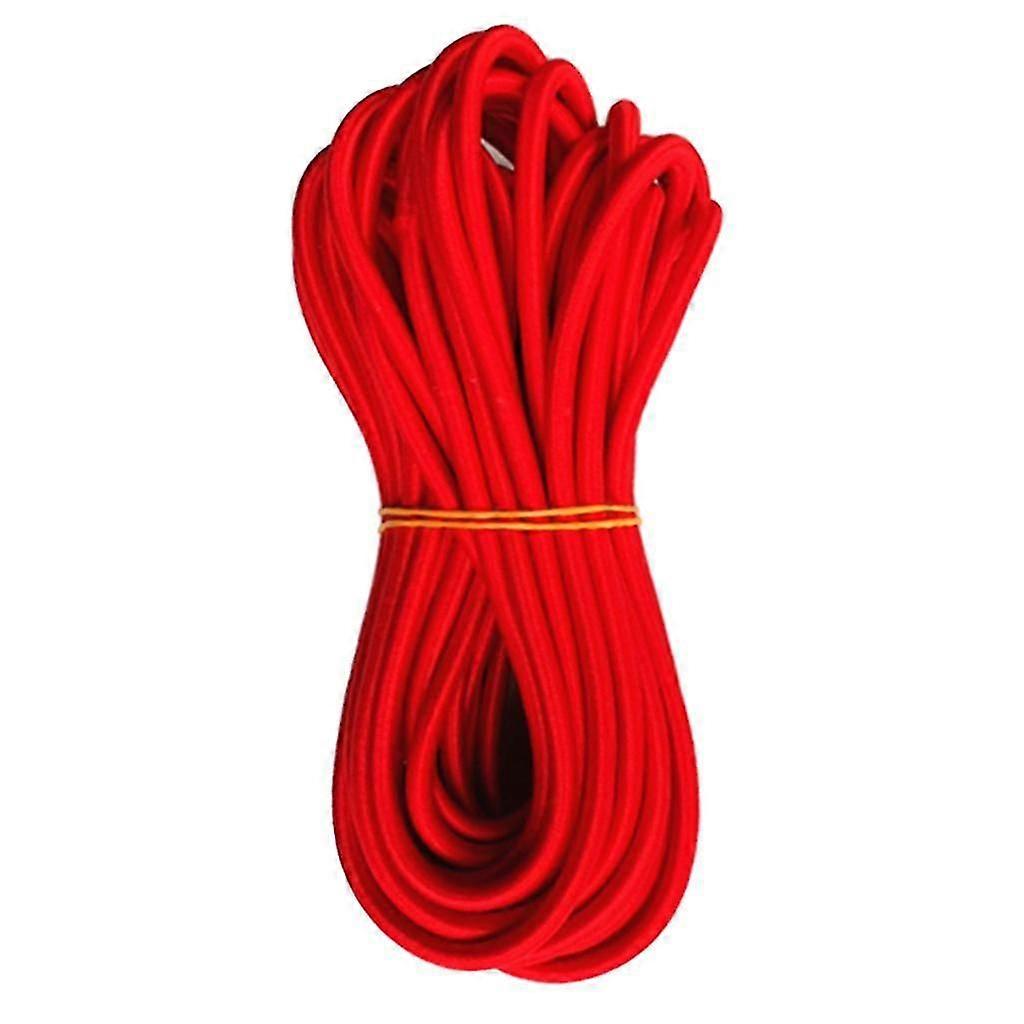 Corda elastica in gomma rossa da 10 m e 5 mm per il fissaggio
