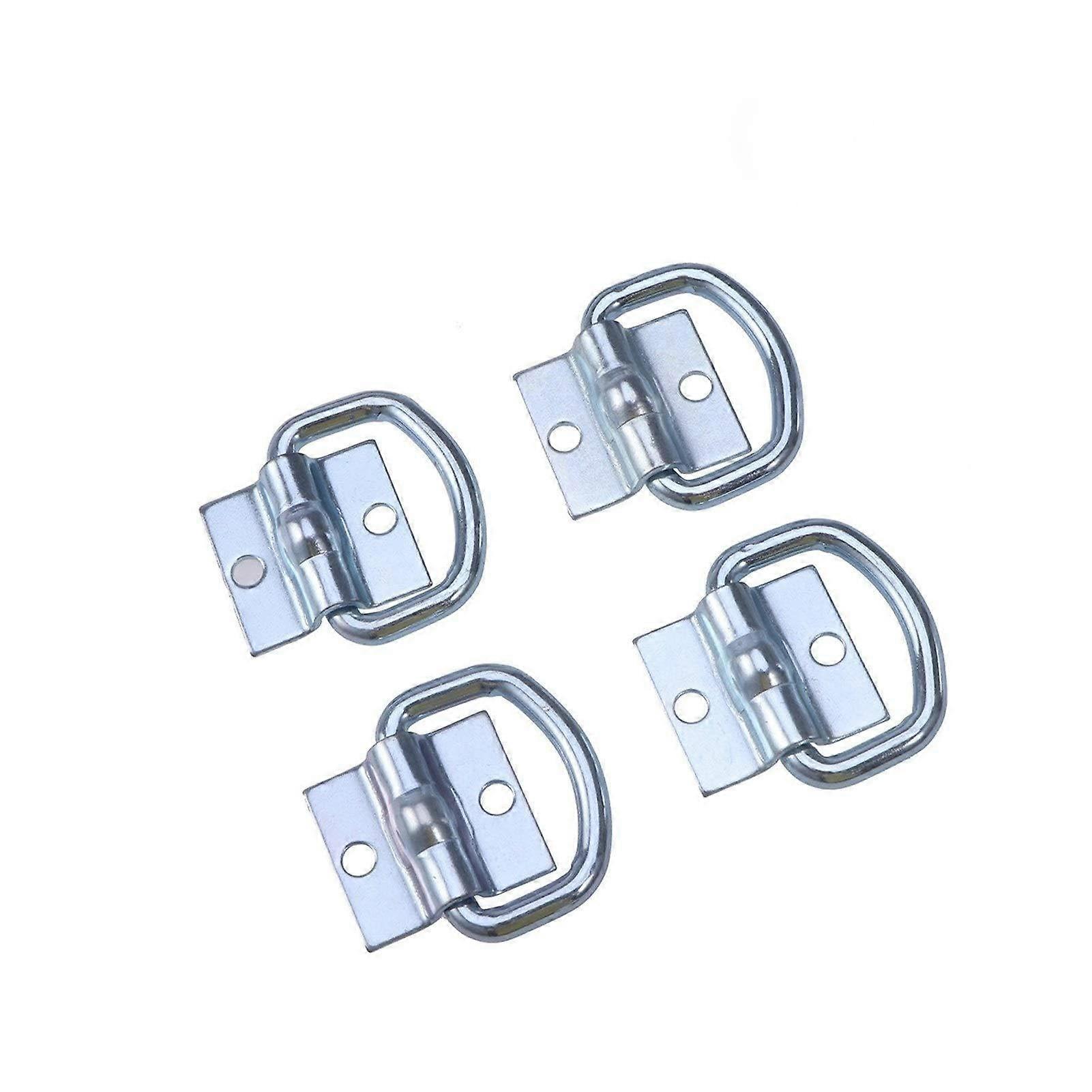 Windenseil 8pcs Tie Down D Ring Anchors Forged Zurring Heavy Duty Silver 9600 lbs Capacity for Trailer and Cargo Stability