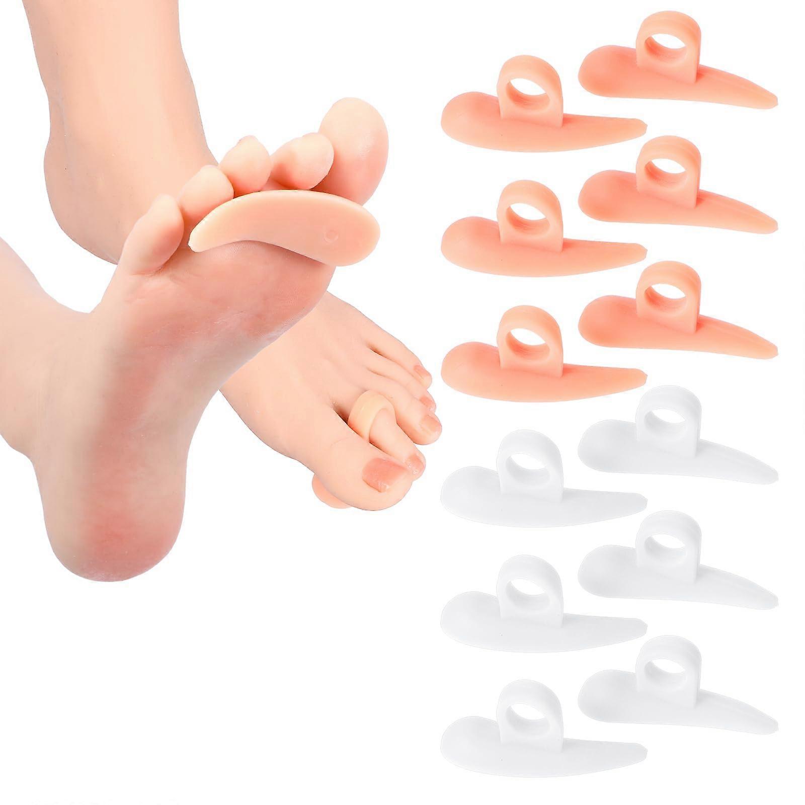 Hammer Toe Pads Pack Of 12 Silicone Wavy Correctors Hallux Valgus Cushions For Women And Men Pain And Friction Relief