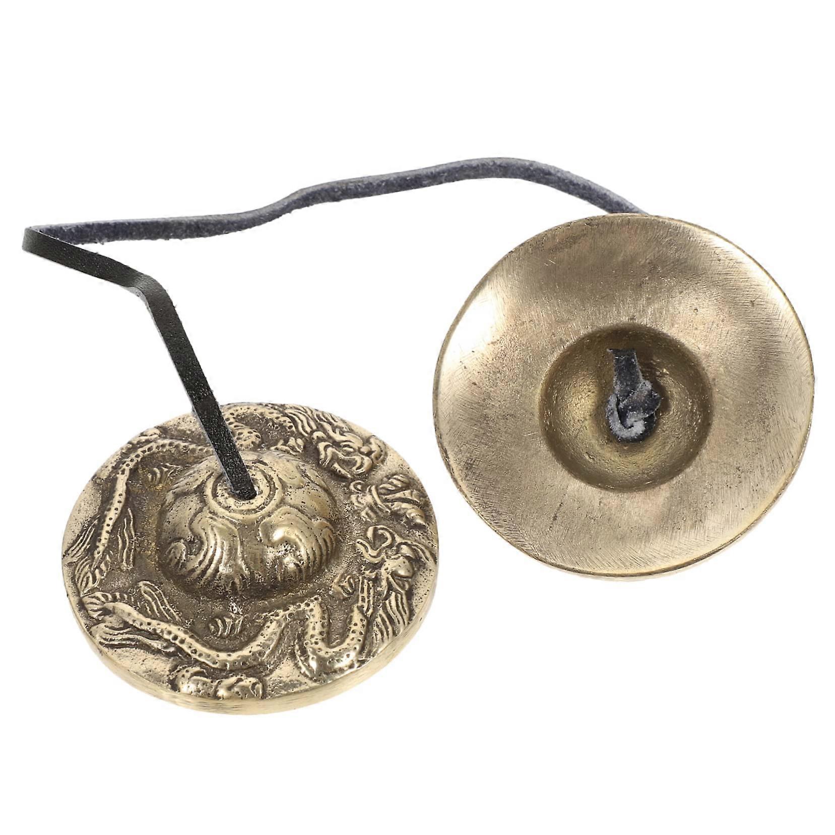 Vintage Copper Cymbal Bell for Meditation and Ceremonies Handmade Percussion