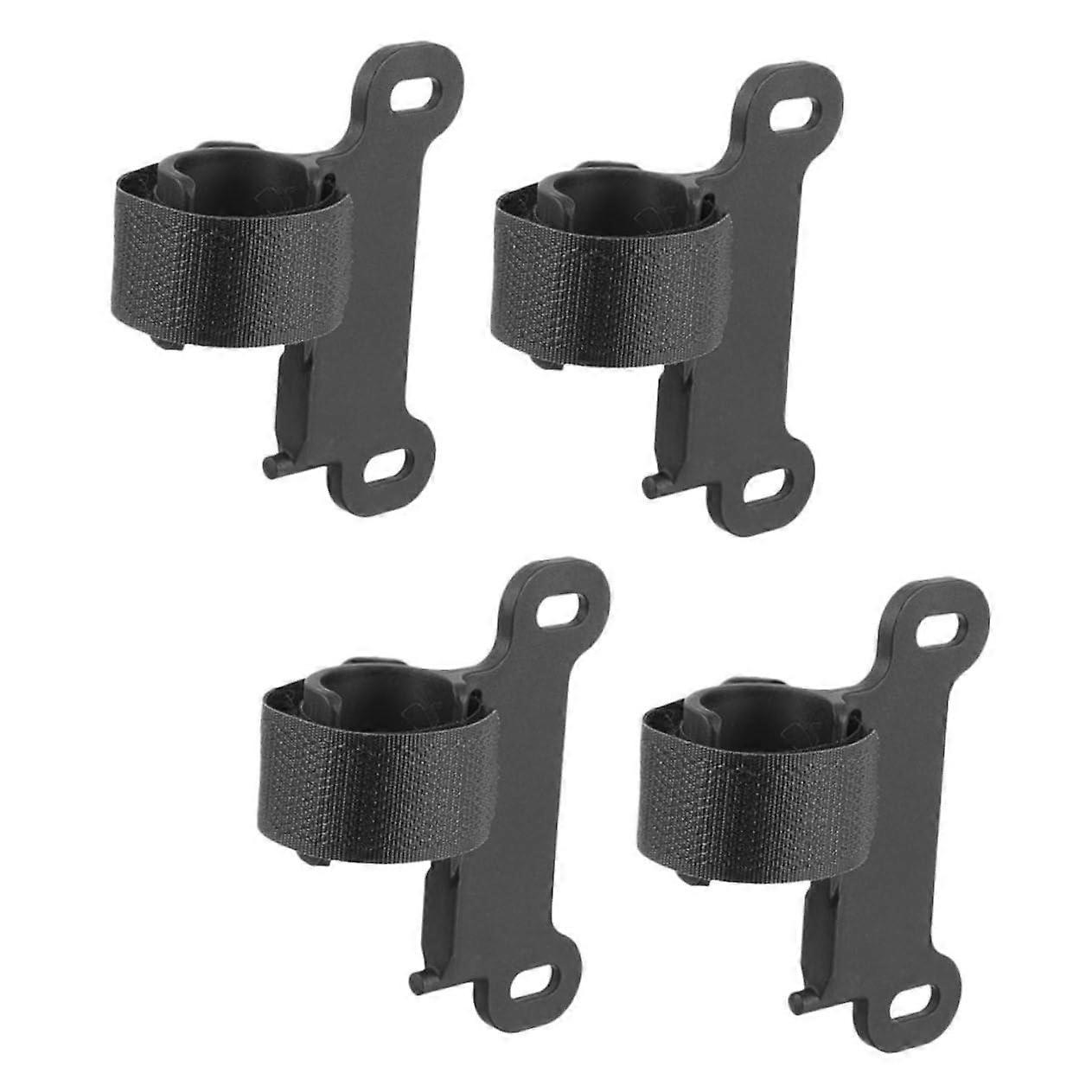 Bicycle Pump Holder 4-Piece Set, Sturdy Clip With Easy Mounting System For Road, Mountain, And Hybrid Bikes