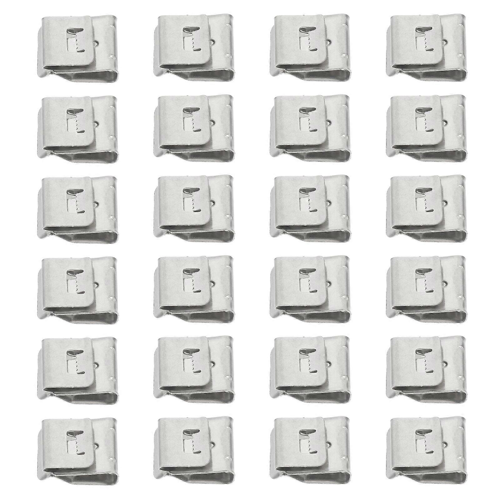 Stainless Steel Solar Panel Wire Clamps with Barbed Back 30pcs Cable Clips for Secure and Easy Cable Management in