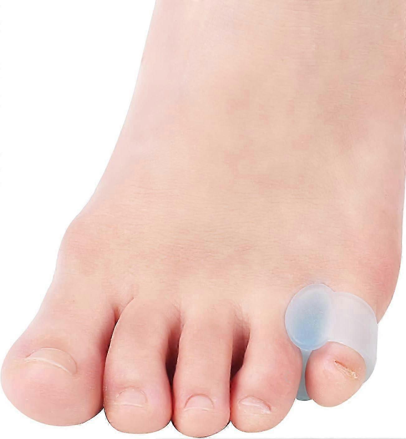 Gel Toe Separators, Pinky Toe Protector Spreader Small Silicone Toe Spacers, Cushions For Curled Overlapping Separate Toe Correct