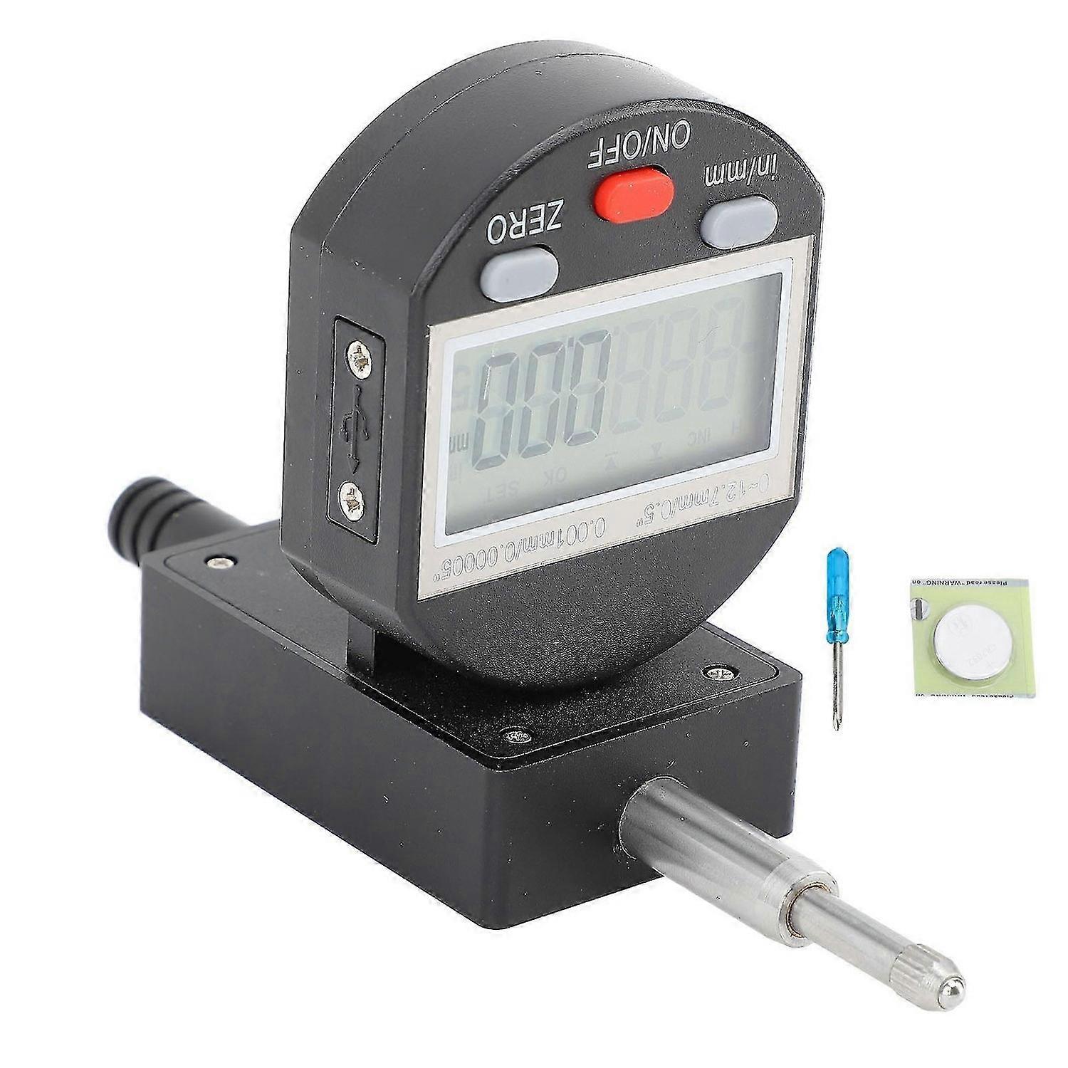 Digital Dial Indicator High Accuracy 0.0005 Inch Resolution Multifunctional Digital Probe Dial Test Indicator