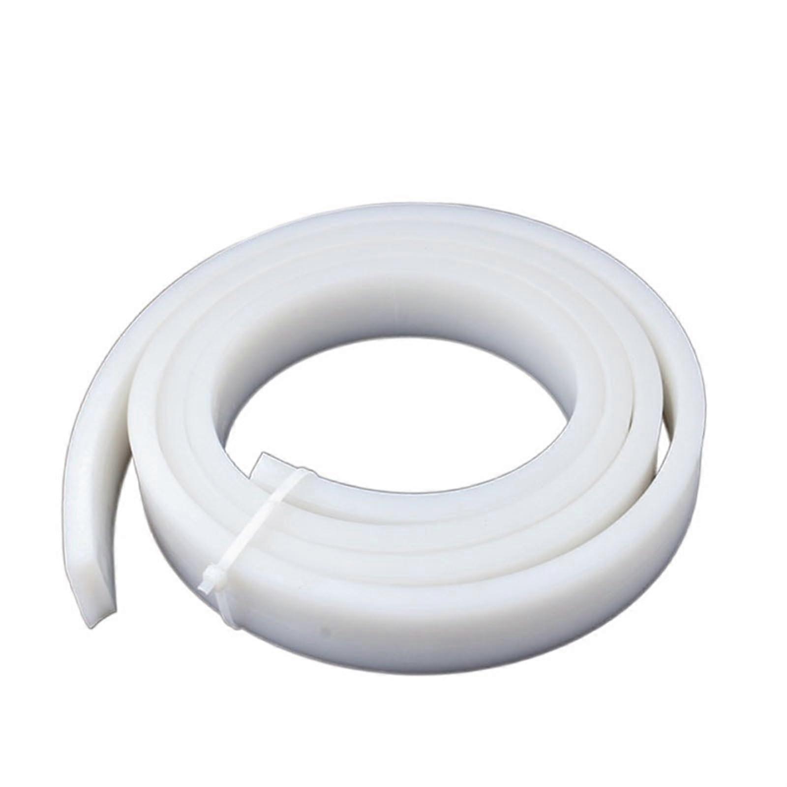 Edge Barrier Sealing Strip, Solid Silicone Rubber, White, 3x20mm, 3Meter