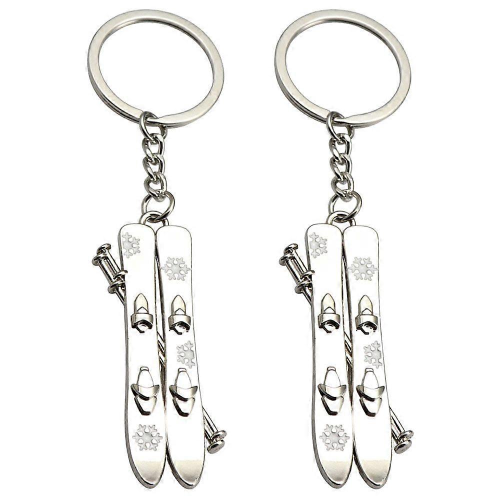 2Pcs Multi-function Key Chains Portable Keychain Pendants Delicate Keychain Decors