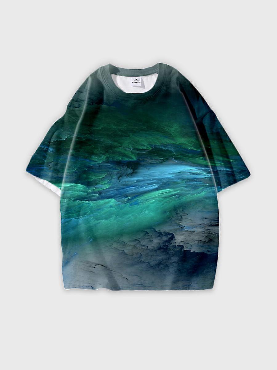 T-shirt round neck Pattern loose short sleeve JW1714