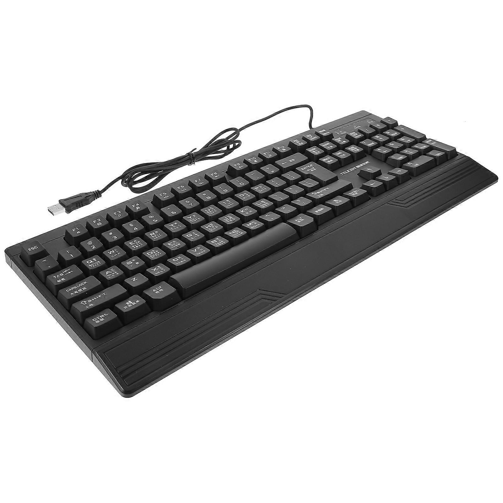 Desktop Computer Keyboard ABS Material Office Usage Multiple Language Support No Latency 17.3×7.1×1in 1Set