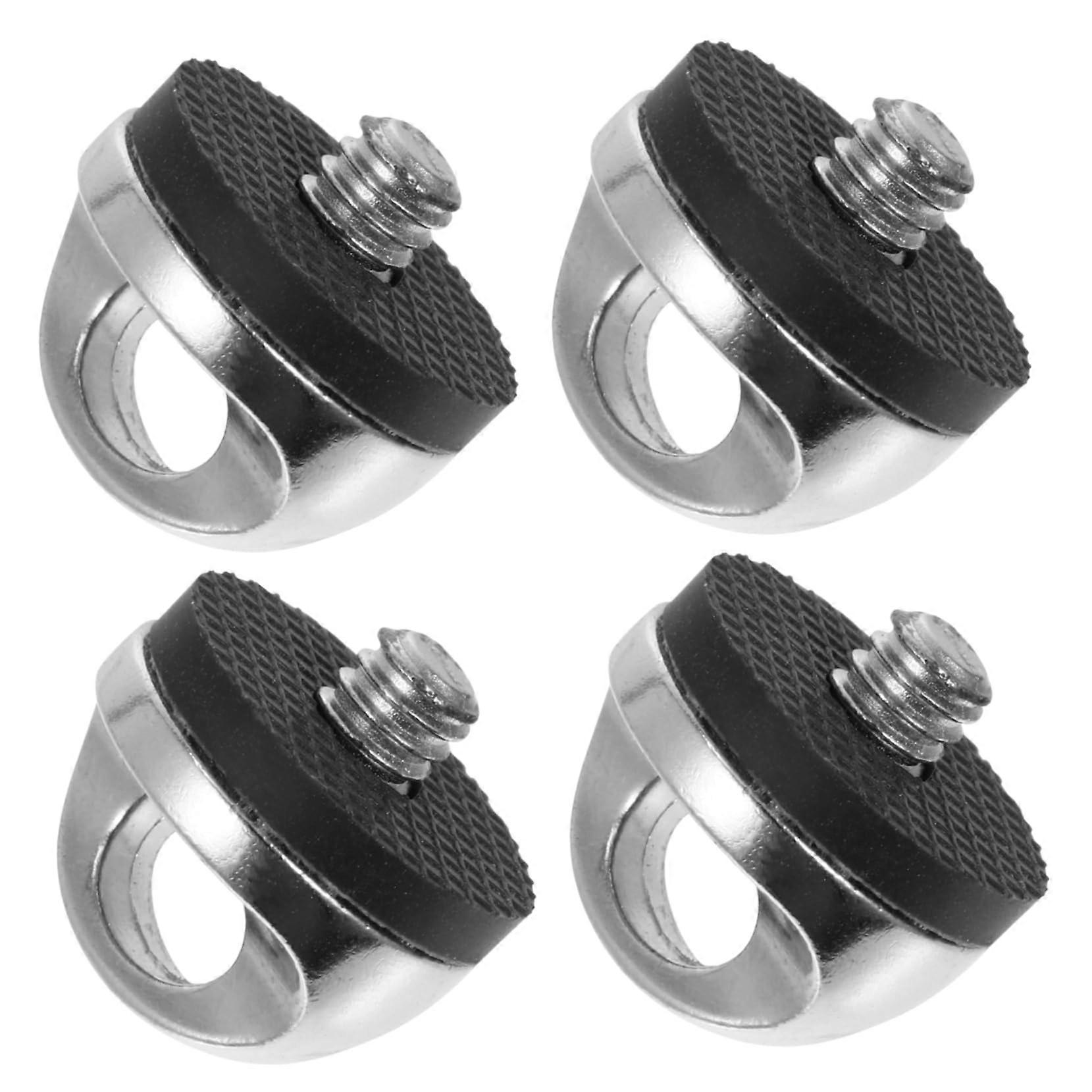 4 Pieces Collar Screw Holder Multi-Part Quick Release Fastening Screw For Camera Shoulder Strap Wrist Strap Photographers