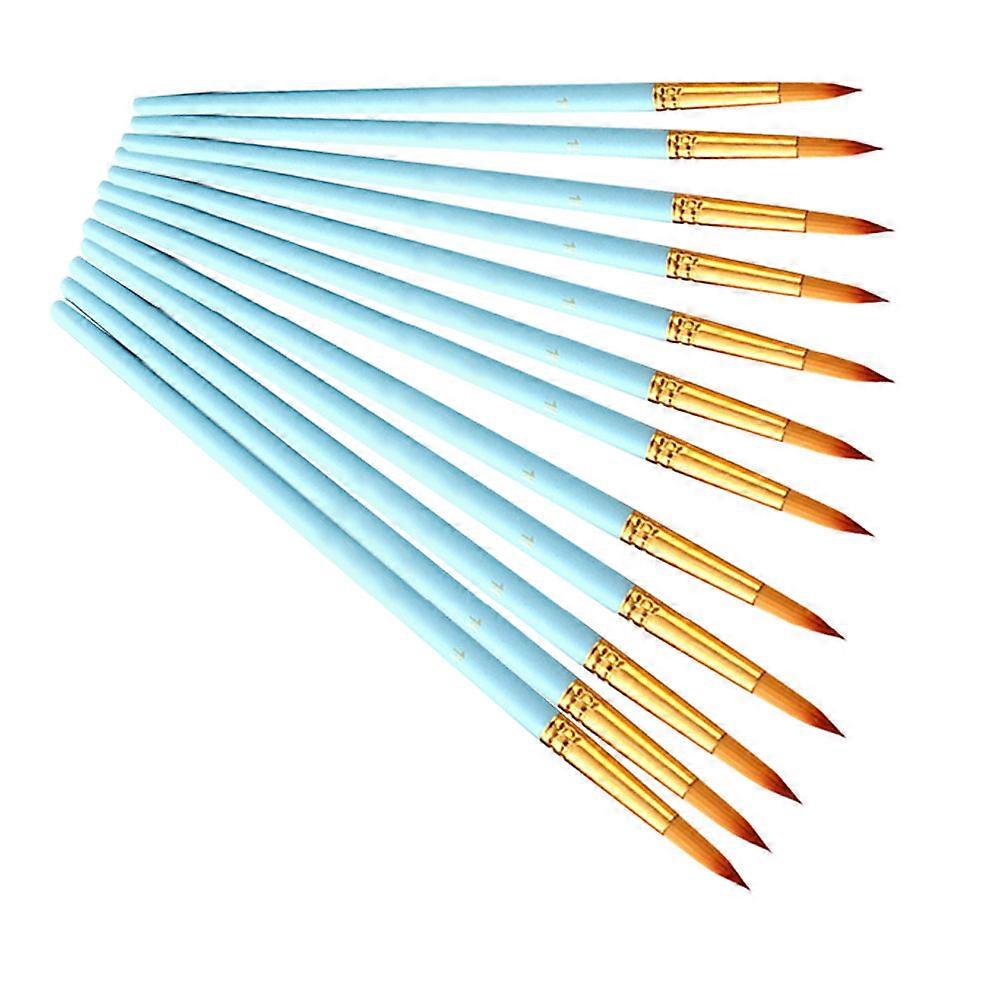 Craft Paint Brushes Set Portable Paint Pen Miniature Illustrations Leather Artists of All Levels 12Pcs