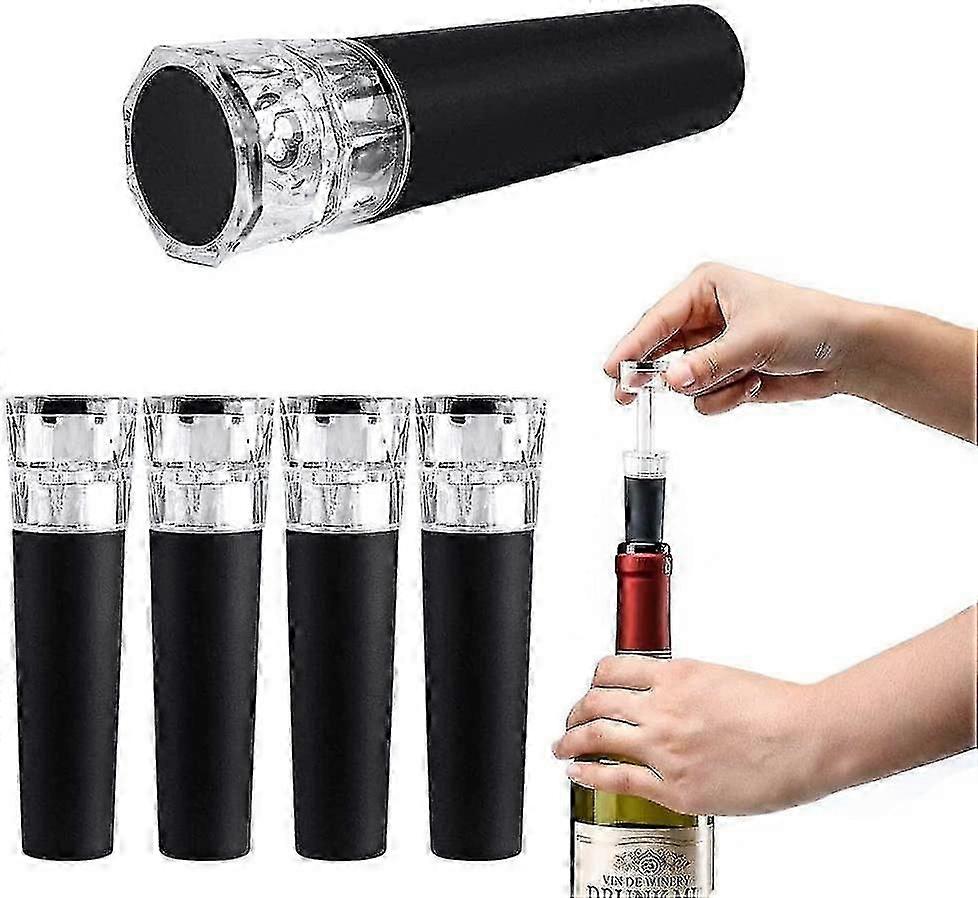 6 Pieces Wine Bottle Stopper, Silicone Wine Stoppers, Vacuum Wine Stoppers