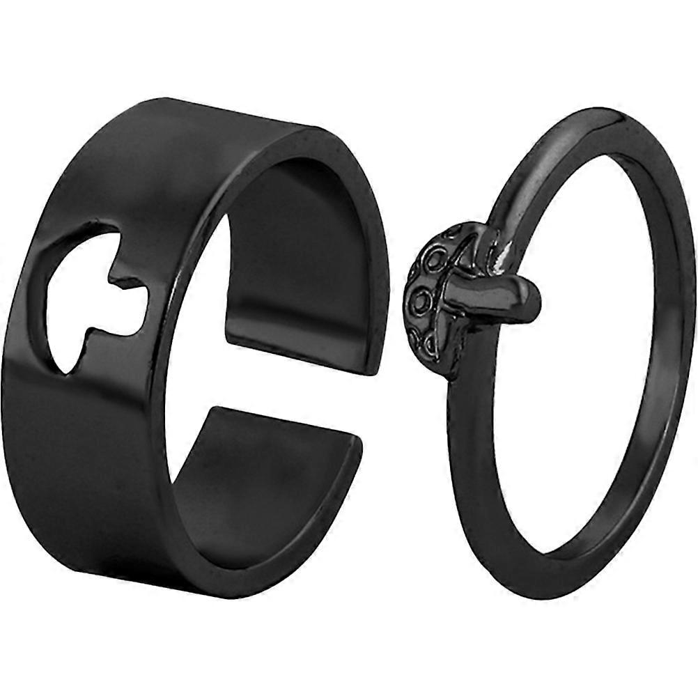 Couples Rings Matching Promise Rings for Decoration 1Pair Wedding Bands