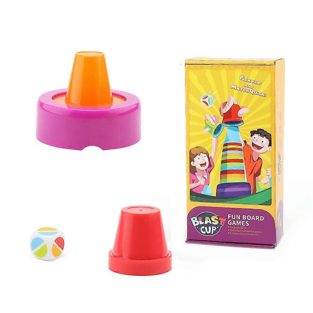 Stapling Cups Game Interaktiv Hastighet Träning För Förbättrar Hand Eye Koordination