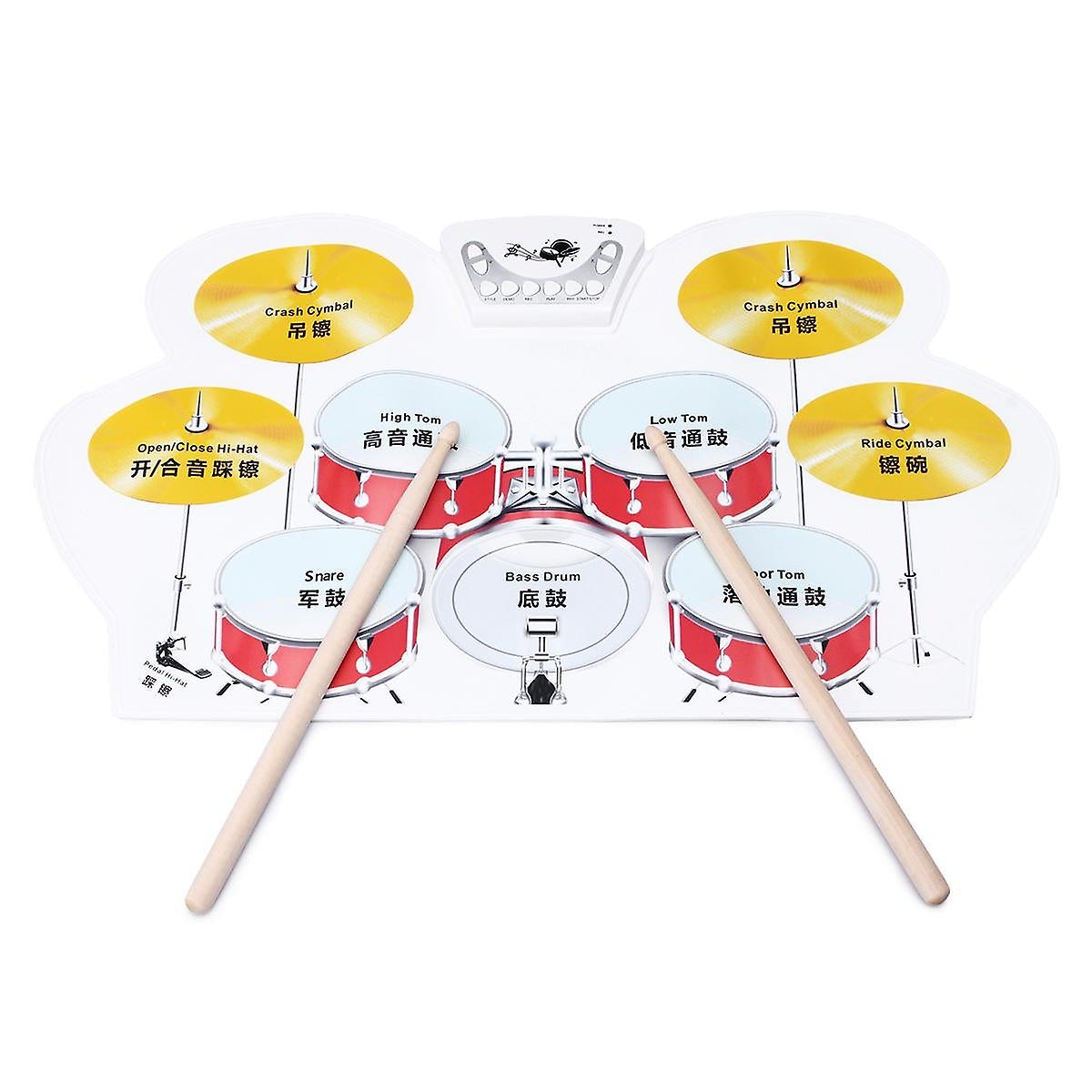 Electronic Drum Speakers Set Rollup Musical Pedals Digital Instruments Kits