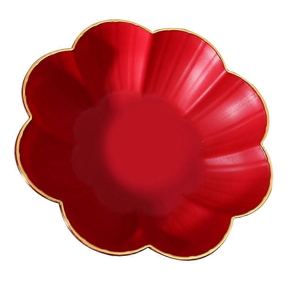 Wedding Fruit Tray Red Fruit Storage Tray for Storage with Versatile Usage