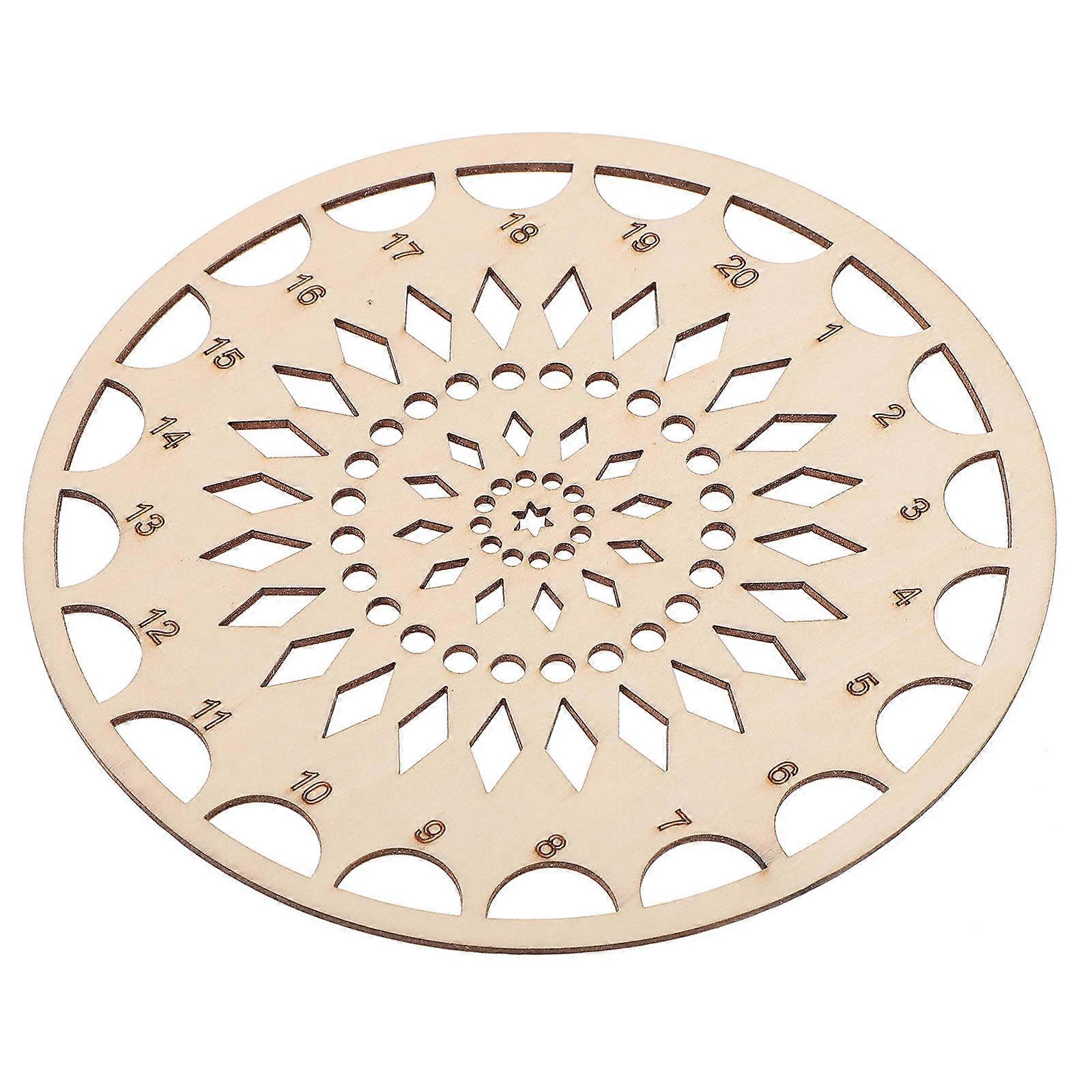 Embroidery Floss Organizer Plastic Thread Storage Plate for Home Use Brown Compact Design