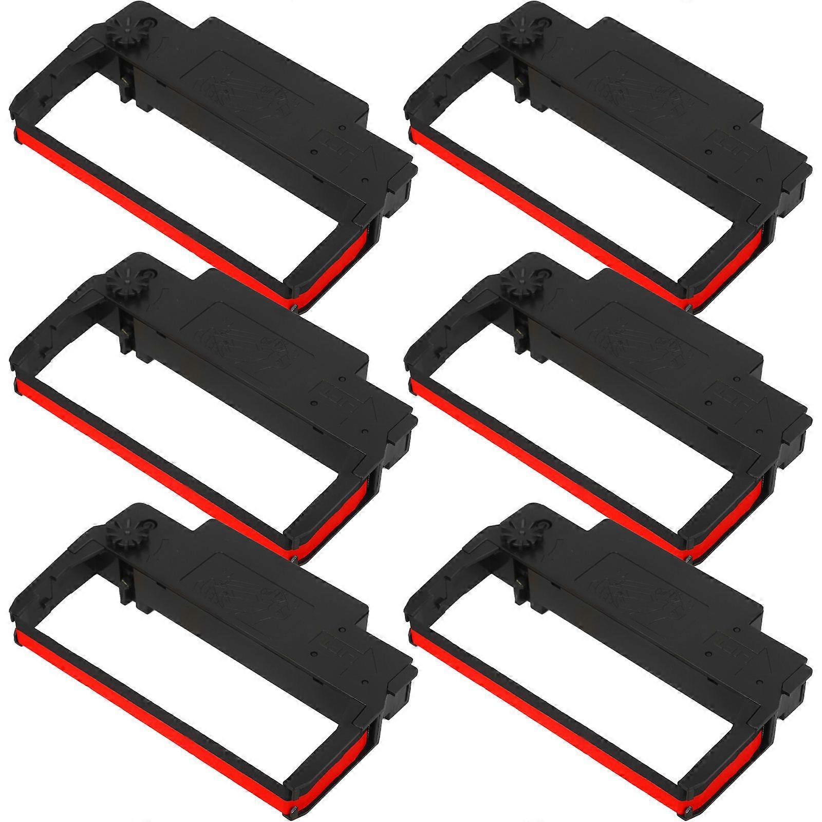 Office Machine Ribbons Printer Color Ribbon For Banking Precise Specifications 6Pcs