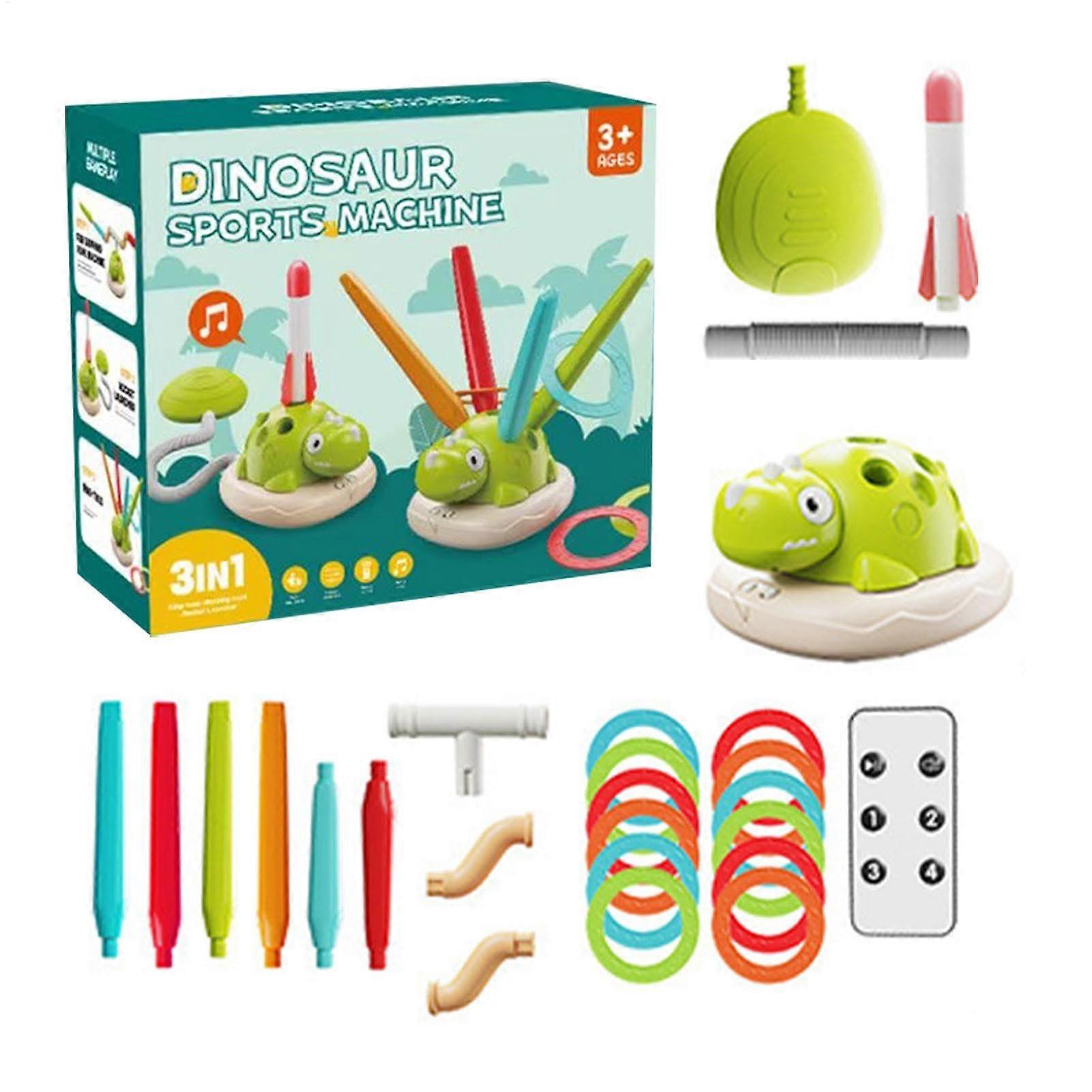 Throwing Games for Children - Dinosaur Design Outdoor Toy for Ages 4-8, Family Fun with Rope Bouncing Activities