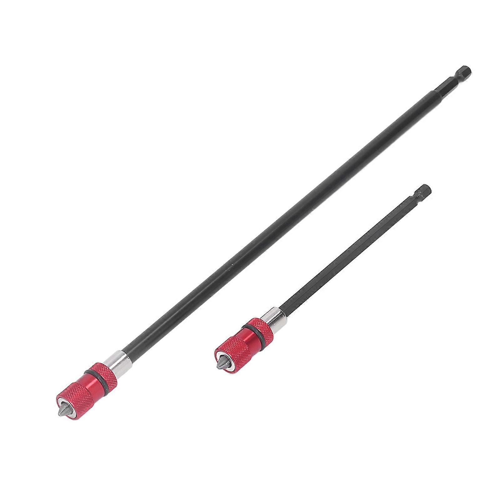 2Pcs PH2 Screwdriber Bit 2Pcs Magnetic Extension Stable Tight Connection Quick Release Bit Extension Set 150mm 300mm 