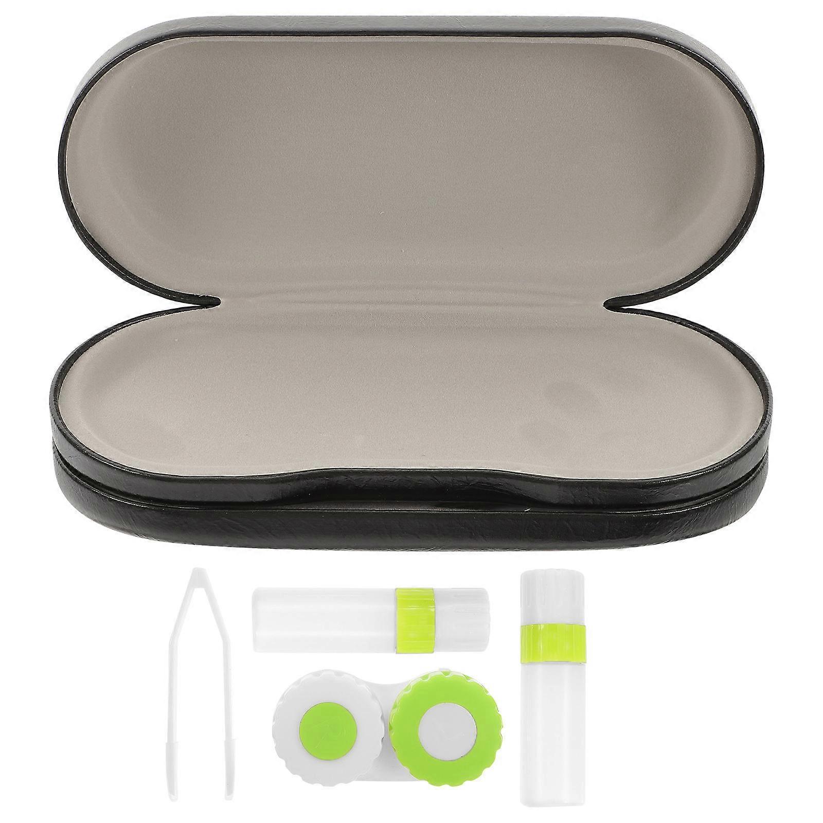 Travel Lens Kit   Durable Double Layer Eyeglass Case with Scratch Resistant Lining, Lightweight Portable Design for Home & Travel