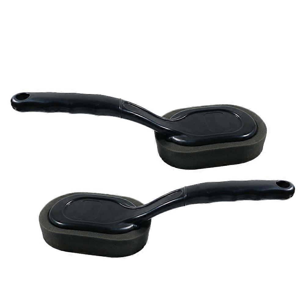 Professional Car Tyre Edge Cleaning Brush Kit with Plastic Handles for Safe Gentle Use on Rims and