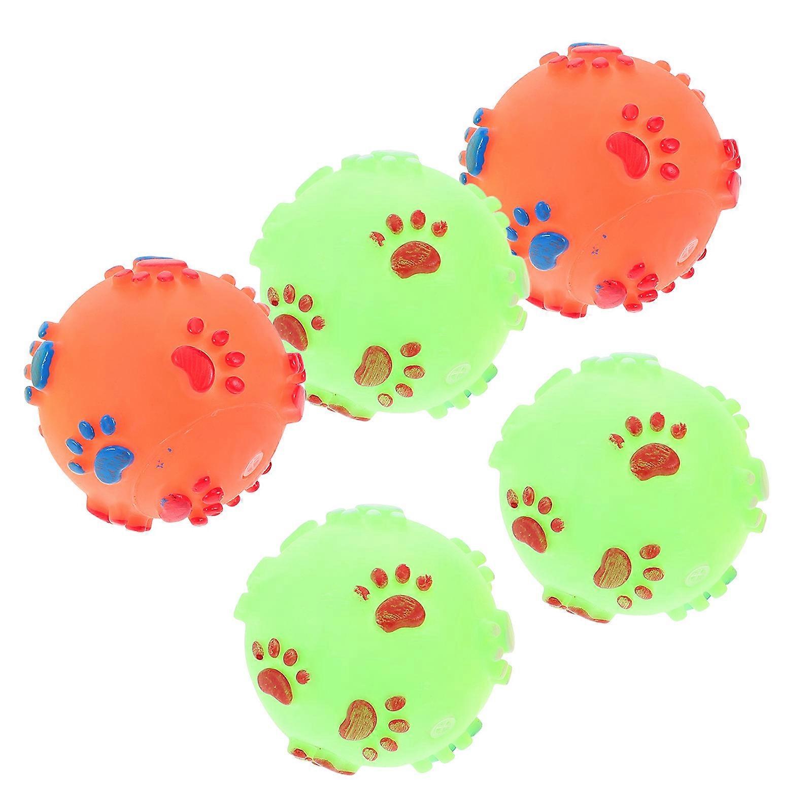 Pet Toy with Sound and Funny for Dog Training in Assorted Color 5pcs plastic toys