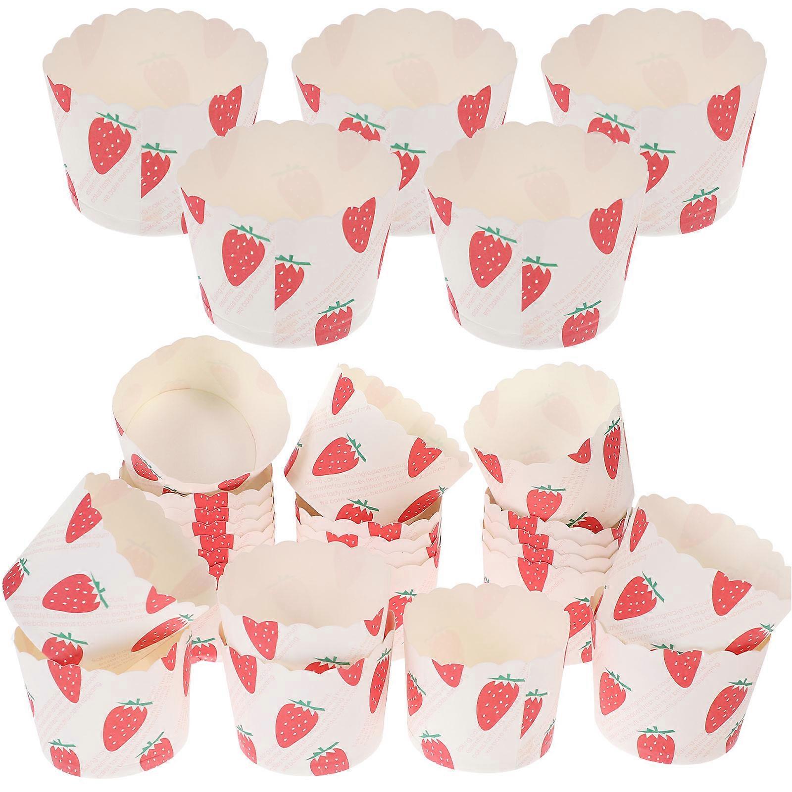 Cupcake Baking Liners Heat Resistant Muffin Liners Paper Multi Color For Parties 50Pcs