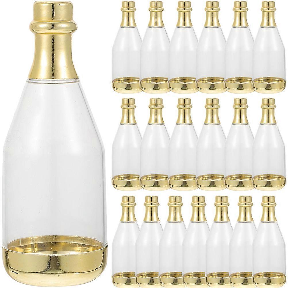 Golden Bottle Shaped Candy Container for Packaging Perfect for Weddings Birthdays and Parties 30 Pieces