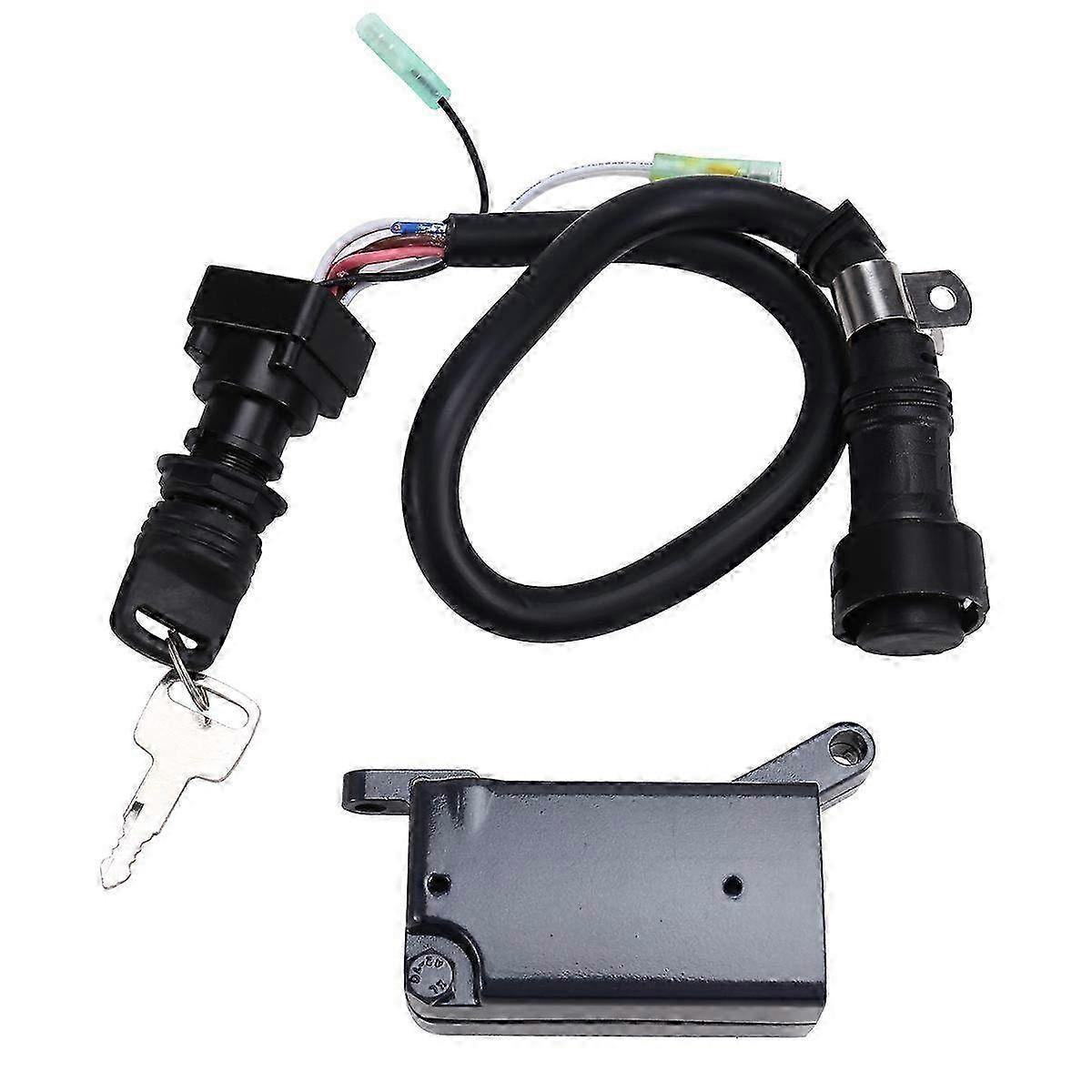 10-Pin Cable Main Switch Assembly & Control Arm Box for Outboard Motors - Replacement Parts for Marine Engine Control