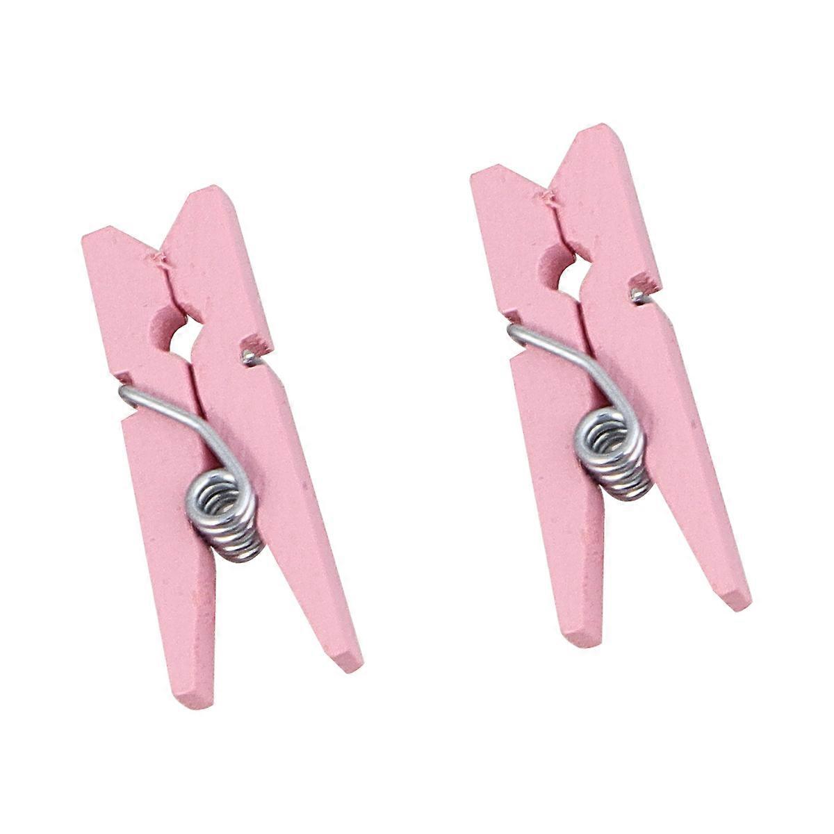Pink Multipurpose Photo Clips for Decoration Made from Synthetic Material 300 Pieces