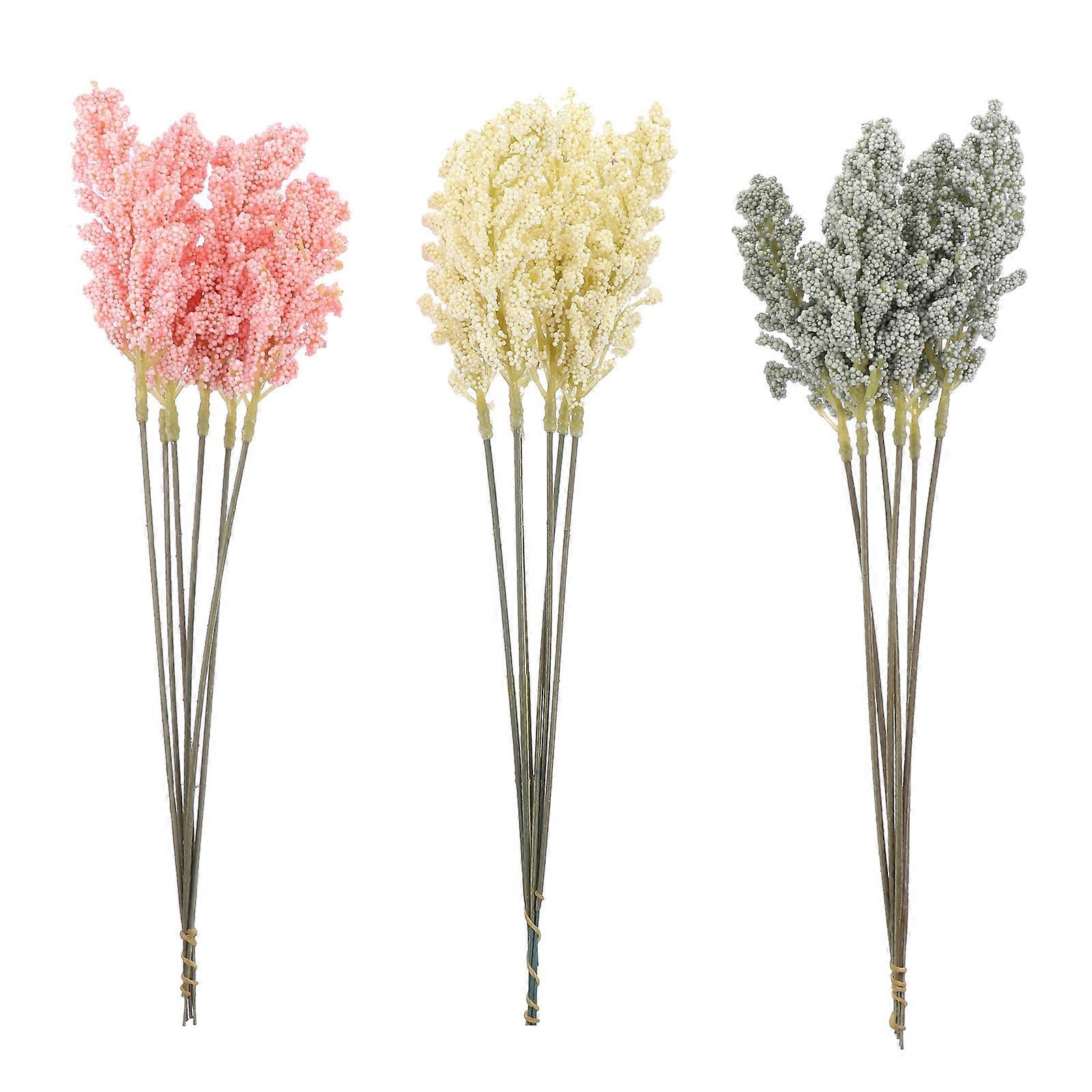 Plastic Millet Ears for Decor Assorted Color Add Natural Feeling to Your Room 18PCS