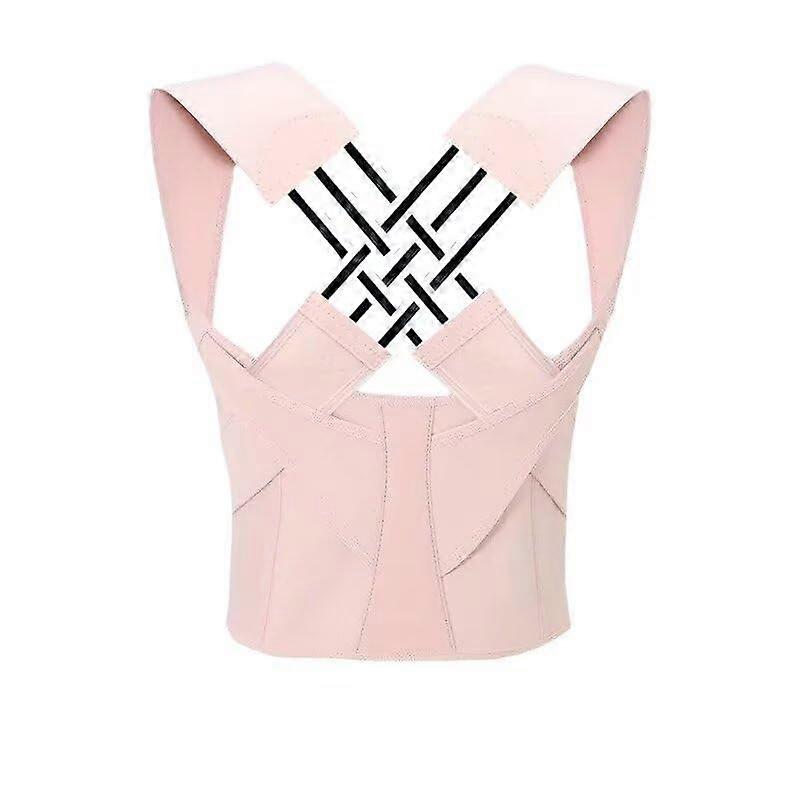 XXL Pink Posture Corrector Adjustable Back Support For Upper Back Alignment