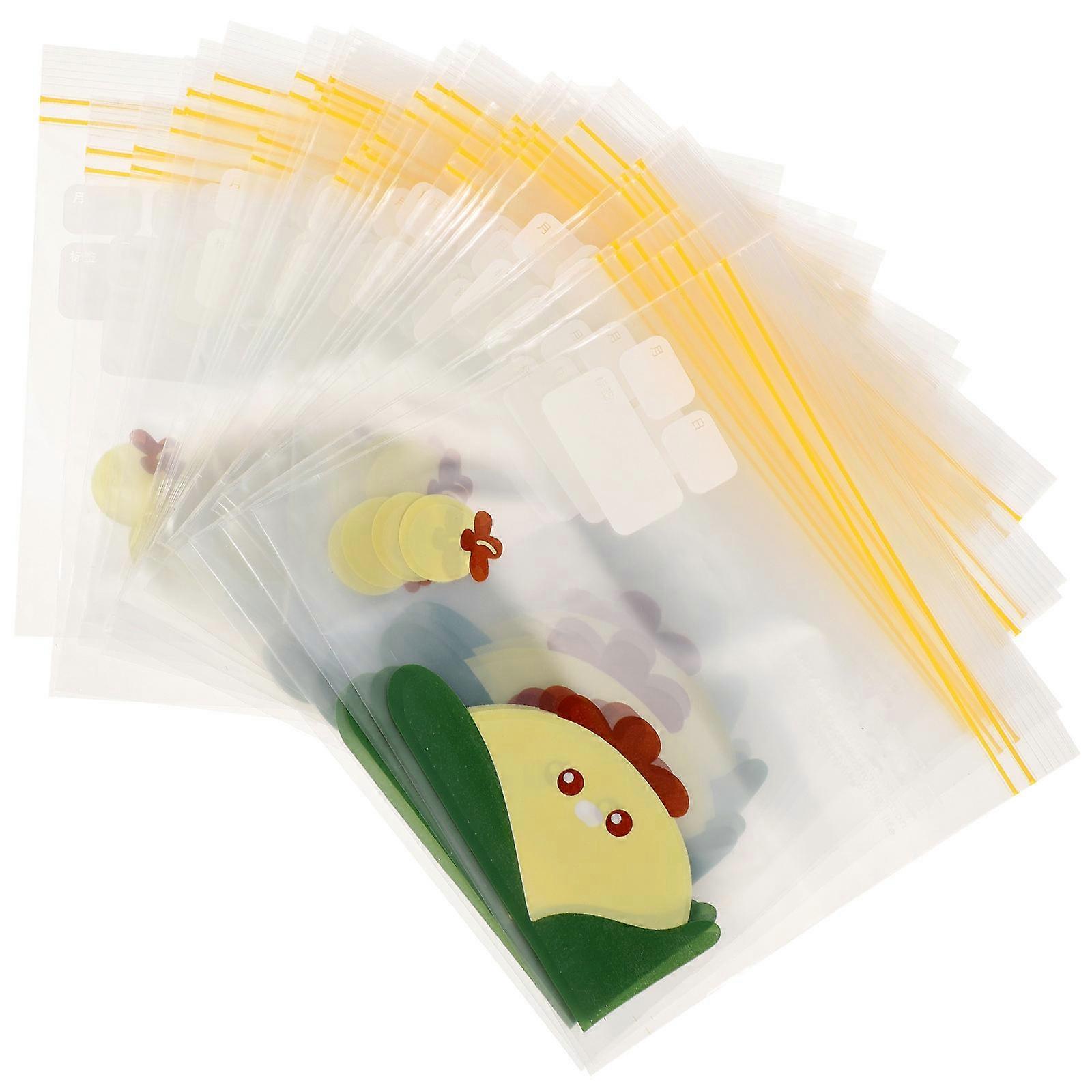 30Pcs Frost Protection Freezer Bags Ideal For Storing Foods And Snacks With Upgraded Sealing Technology