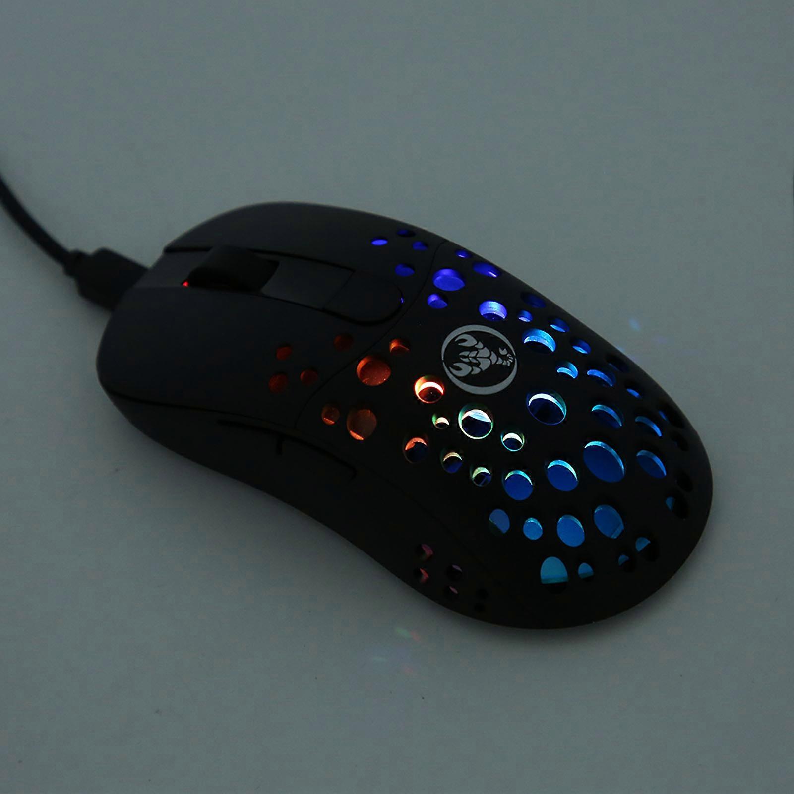 Mysz bezprzewodowa 2.4G 800 1600 2400 3200 5000 10000DPI USB Ładowanie Ergonomiczny kształt Świecąca mysz do gier do domowego biura 