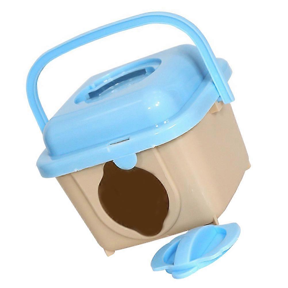 Pet Carrier Hamster Travel Carrier Rectangular Design Breathable For Camping 1Pcs