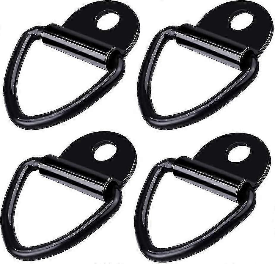 4 Pcs Tie Down Hooks D-ring Mooring V-ring Hook Tie Downs Pull Ring Stainless Steel Fastener - Youa
