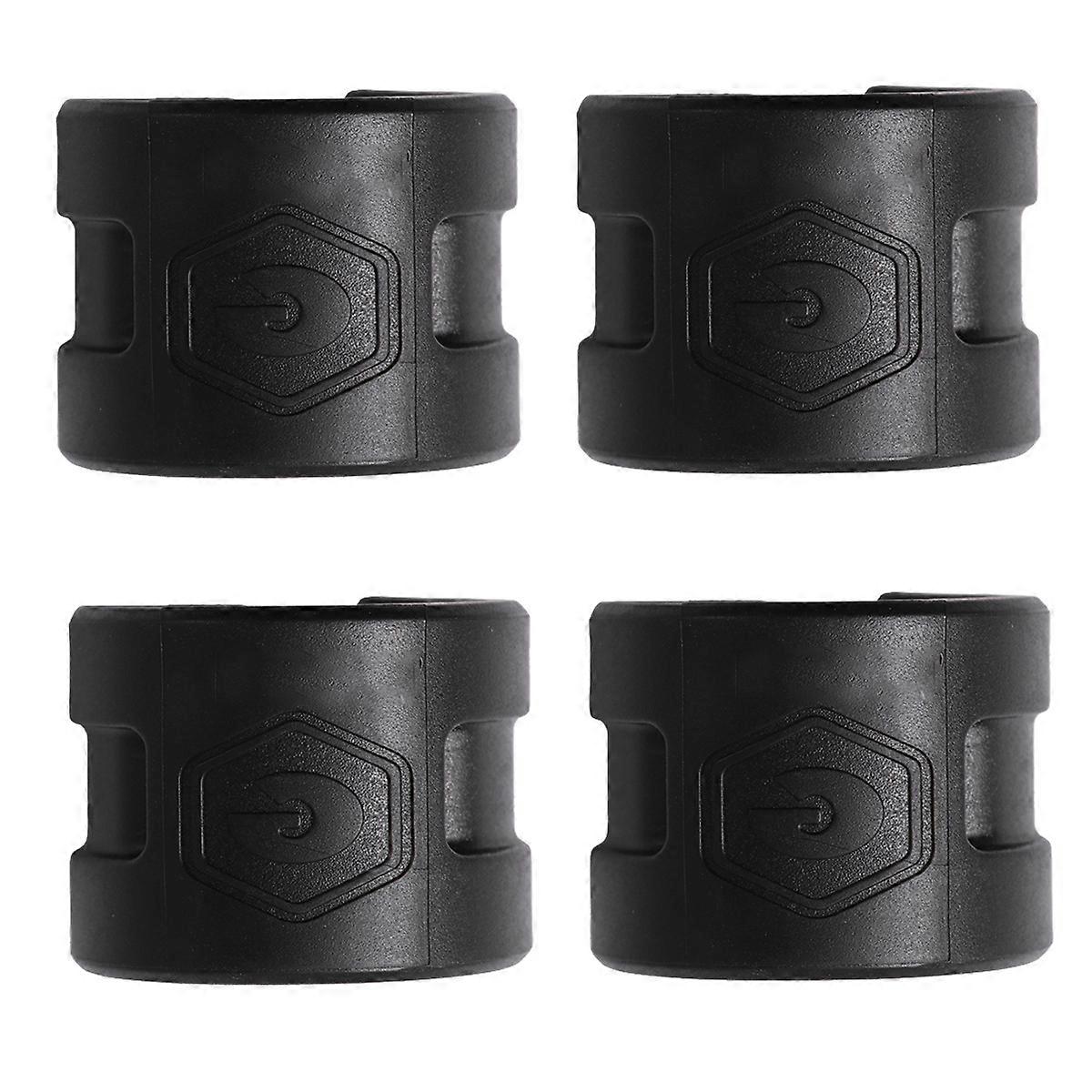 Cycle Chain Protector 4 Pcs Anti-Collision Rubber Protective Clip Mounted Rings For Cyclists In Black Color With Durable Bike Protection