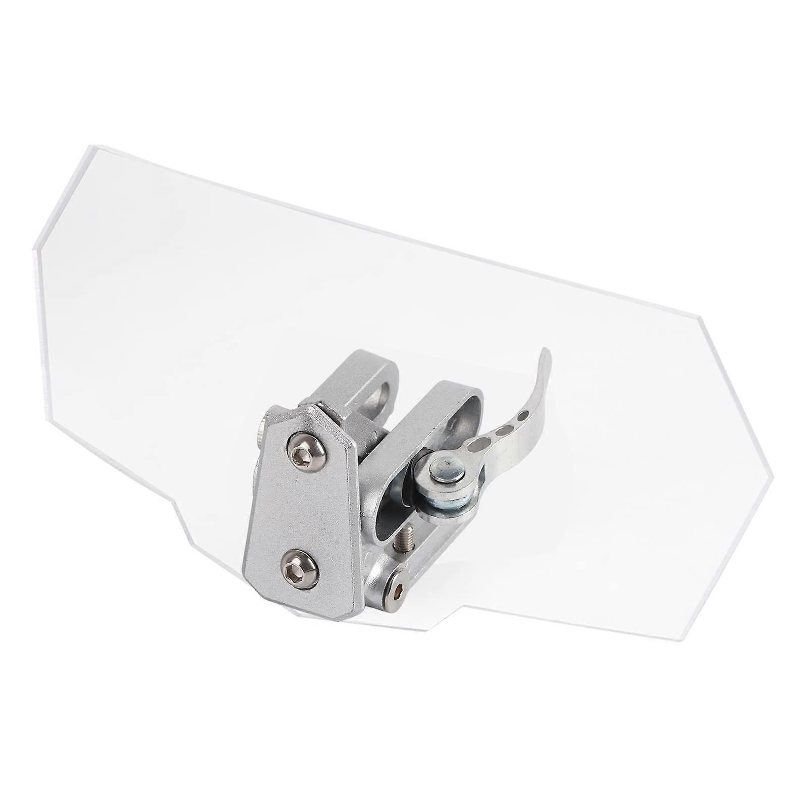 Motorcycle Windshield Adjustable ABS Extension, Transparent Spoiler Windscreen for Universal Compatibility and Enhanced Aerodynamics