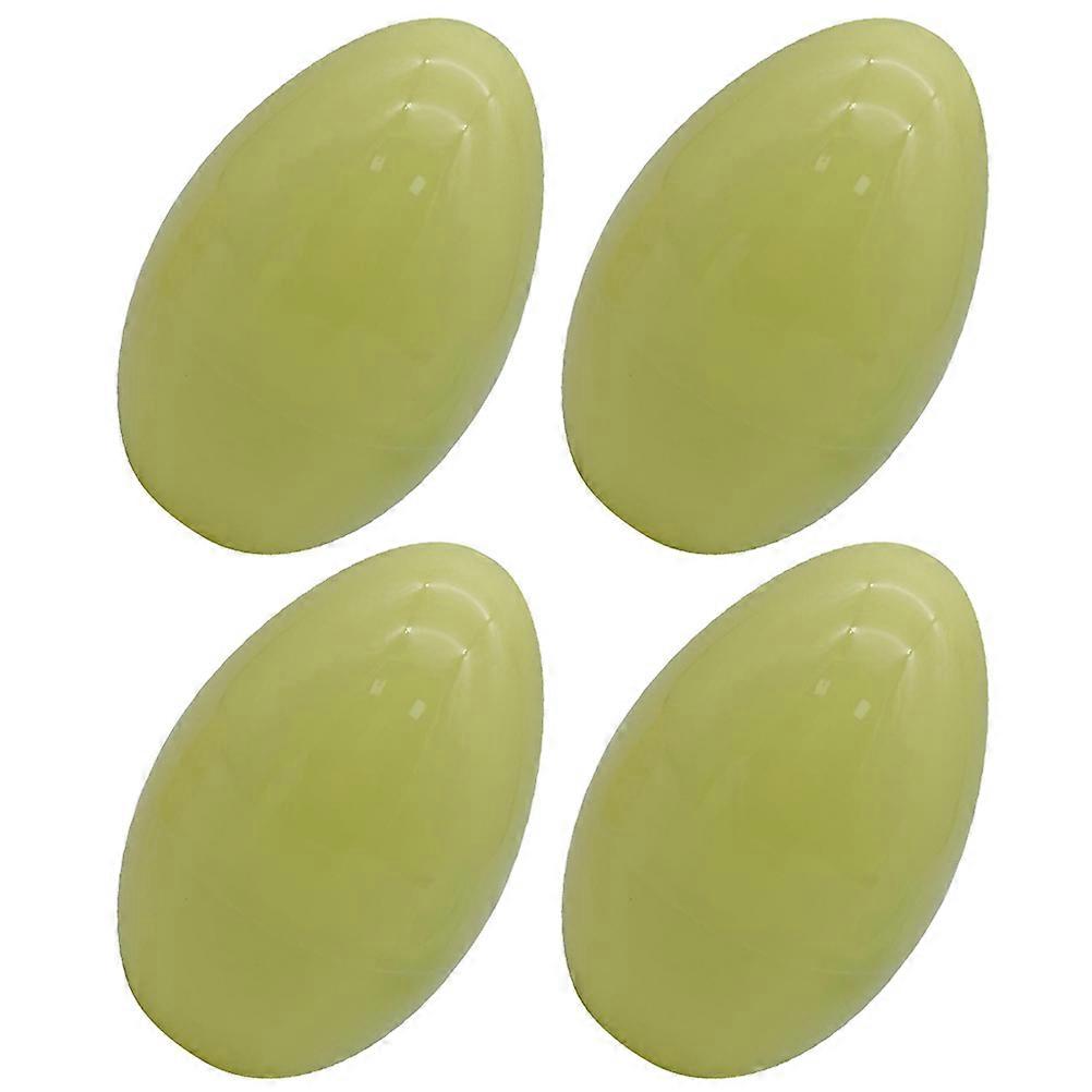 Plastic Easter Eggs for Decoration Light Green 4pcs Can Be Opened and Fastened Durably